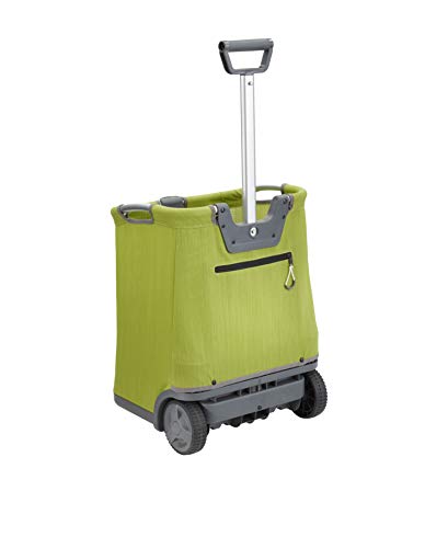 Gorilla Carts GCSS-11G-COM Green Collapsible Soft-Sided Garden Cart 150-Pound Capacity for Yard Work & Gardening